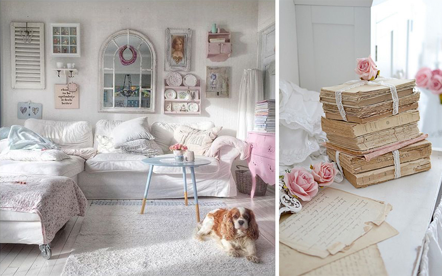 Ispirazioni di pet design | Stile shabby chic per cani e gatti